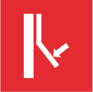 L'icône pour l'application L'icône pour l'application d'un matériau est une plaque courbée qui est pressée sur une plaque droite. L'icône est blanche sur fond rouge