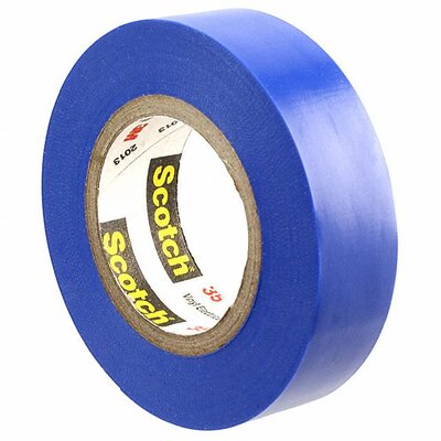 SCOTCH 35 BLEU 20 X 19 | Ruban isolant 3M Scotch 35 Bleu 8750 V en Chlorure de polyvinyle x 19 mm, 20 m 0.18 mm | RS