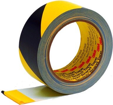 Gefahren Markierungs-Klebeband gelb/schwarz 3M 5702 Gefahren Markierungs-Klebeband gelb/schwarz einseitig klebend