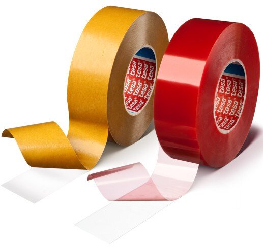 tesa 4965 doppelseitiges Klebeband, temperaturbeständig. doppelseitig klebend. Transparentes polyesterklebeband mit acrylatmasse. gute klebkraft auf verschiedenen kunststooffen. Im IBZ Industrie AG Onlineshop erhältlich. 