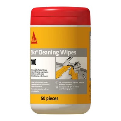 Sika Cleaning Wipes-100 Reinigungstücher für stark verschmutzte Hände