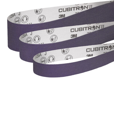 3M 726A Cubitron II bande abrasive avec support tissu, grain mélangé (AO/Cubitron)