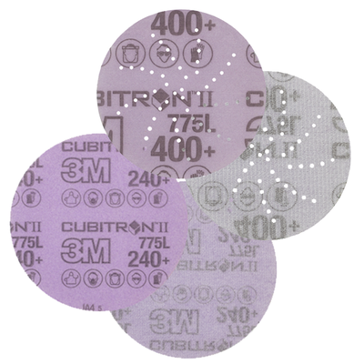 3M 775L Cubitron II Hookit Klett-Filmschleifscheibe 75/125/150 mm, Restposten vorhanden