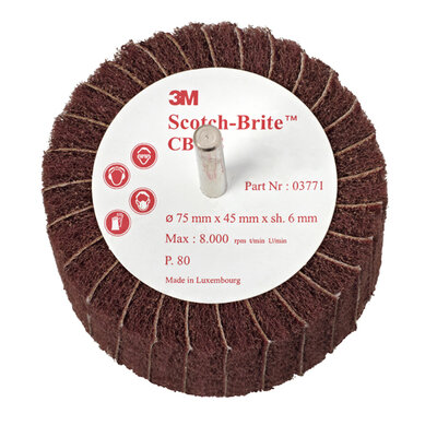 3M CB-ZS Scotch-Brite Kombi-Bürste mit Schaft 6mm