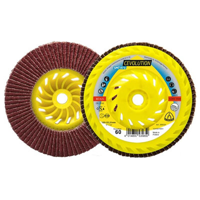Klingspor SMT 975 Special Cevolution Fächerschleifscheibe, gewölbt, 125 mm, M14