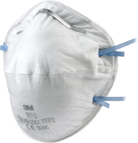 Masque de protection respiratoire 3M 8810 sans valve d'expiration FFP2. Disponible dans la boutique en ligne d'IBZ Industrie AG