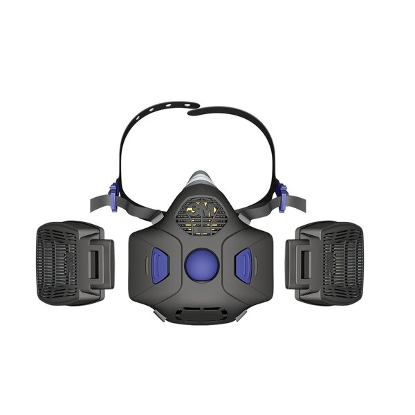 3M HF-800SD Secure Click Halbmaske Front 3M HF-800SD Secure Click Halbmaske mit Sprechmembran. Im IBZ Industrie AG Onlineshop erhältlich