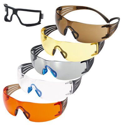 3M SecureFit Serie 400/400X lunette de protection, sans/avec monture en mousse, partiellement en liquidation