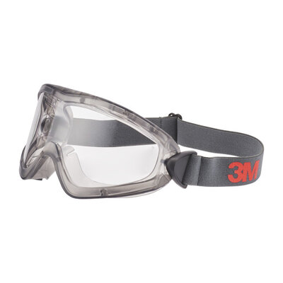 3M 2890 Lunettes Intégrales Anti-Buée Et Anti-Rayures - Protection Oculaire EN166, Transparent, Confortable Et Réglable