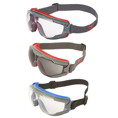 3M GoggleGear Serie 500 Vollsicht-Schutzbrille, PC-Scheibe, Korrektionsgläser-tauglich, indirekte Belüftung