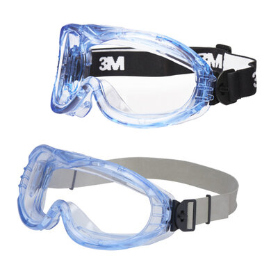 3M Fahrenheit Serie 71360 lunettes-masque de protection grande dimension, écran acétate/polycarbonate, sans/avec ventilation directe